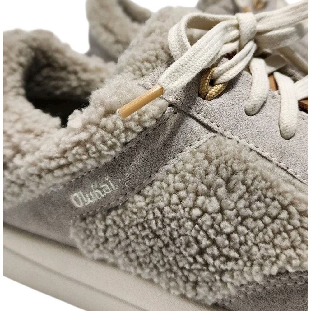 OluKai KILEA HEU Tapa Lace Up Genuine Shearling Sneaker Womens Size 8.5 W Shoes - Picture 6 of 8